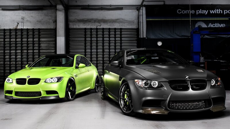 Two BMW M3 Cars — Green