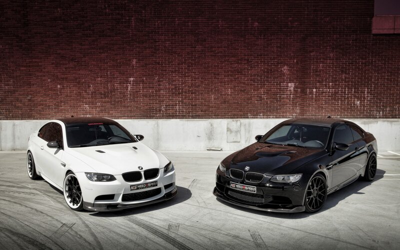 Two BMW M3 cars side by side