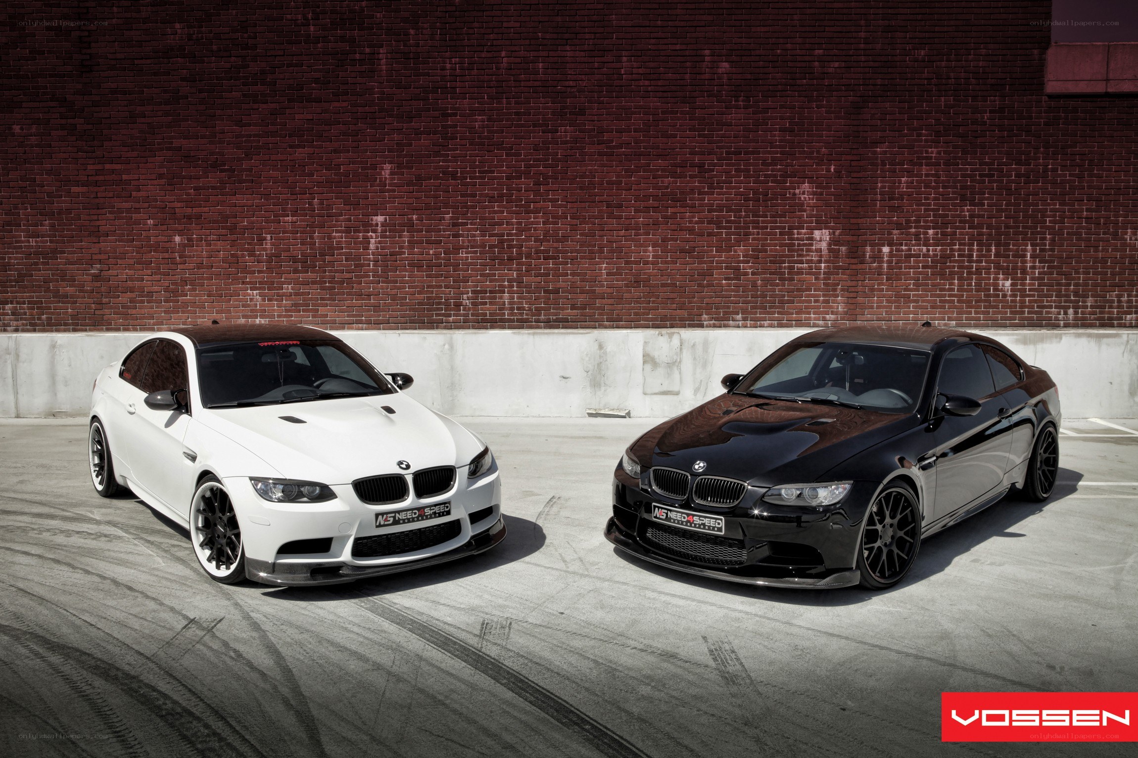 Two BMW M3 cars side by side