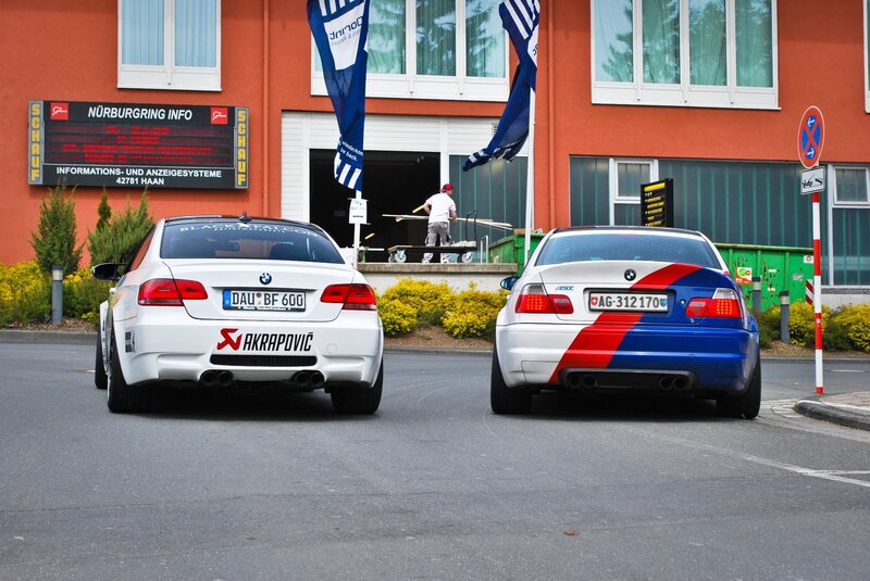 Two BMWs at Nürburgring