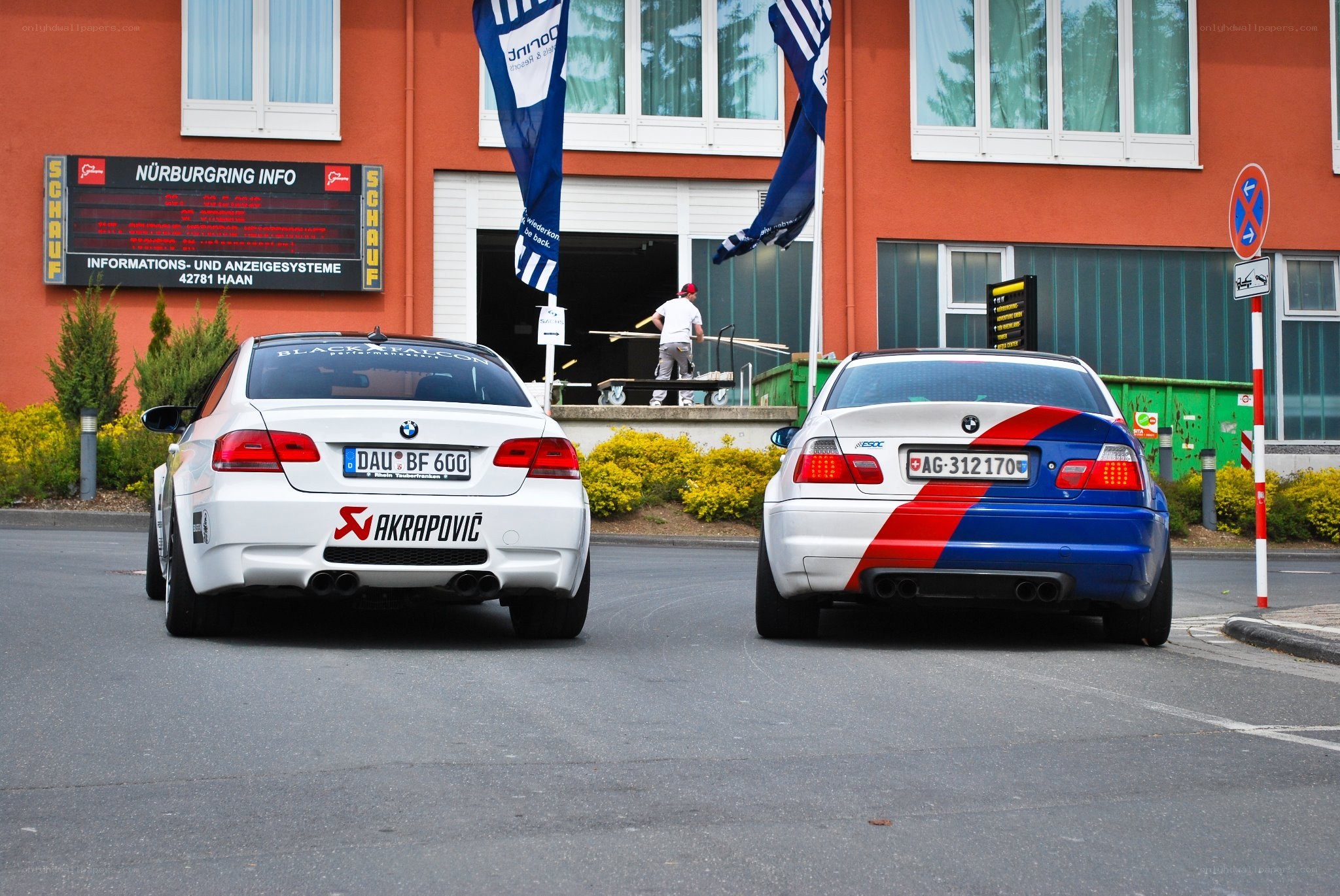 Two BMWs at Nürburgring