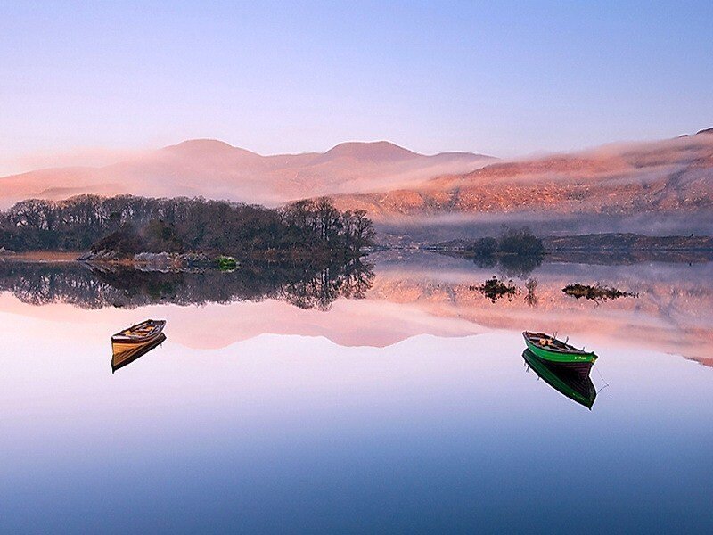 Two Boats on a Lake