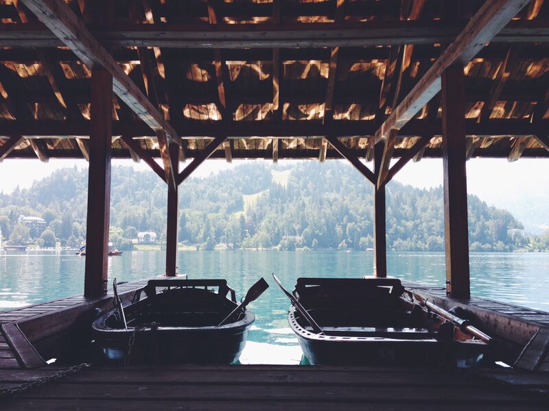 Two Boats on Dock