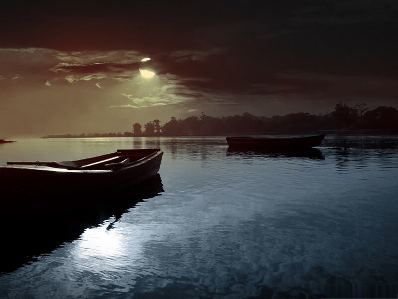 Two Boats on Lake