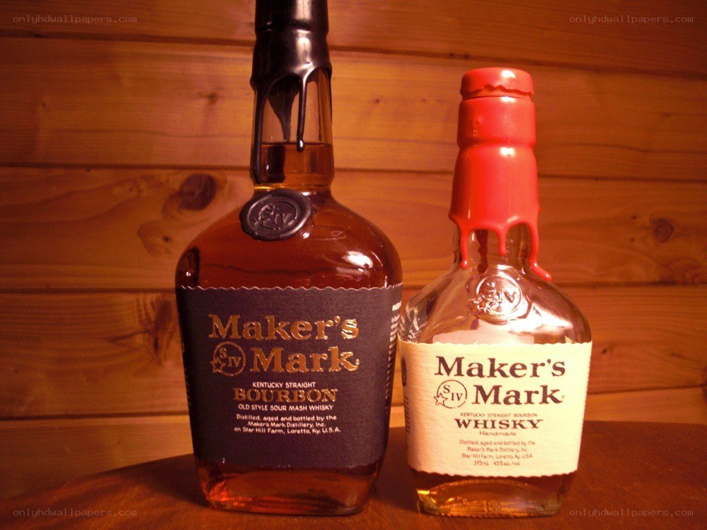Two bottles of Maker's Mark