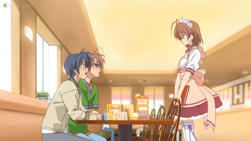Two Boys at a Table — Yellow