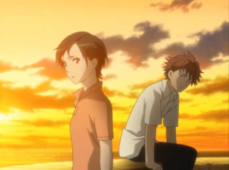 Two Boys at Sunset