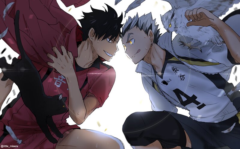 Two Boys Facing Each Other — Red