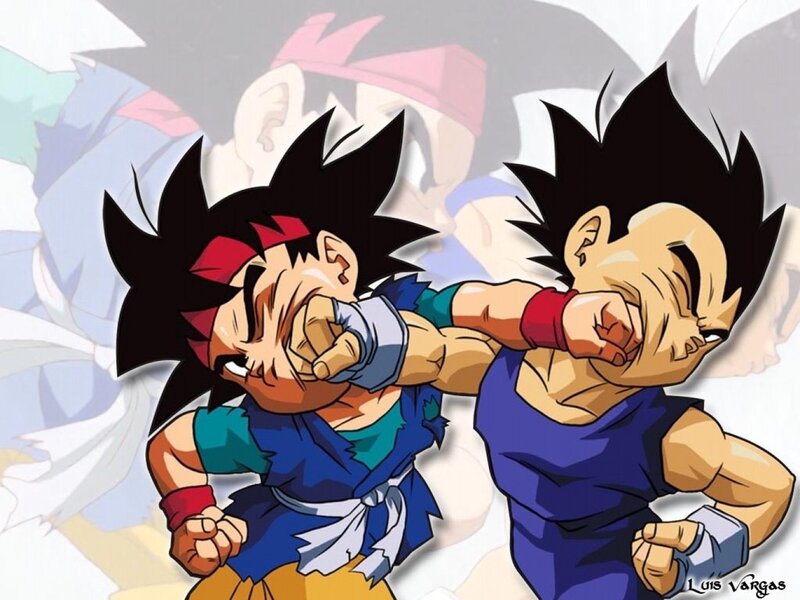 Two Boys Fighting — Blue, Dynamic