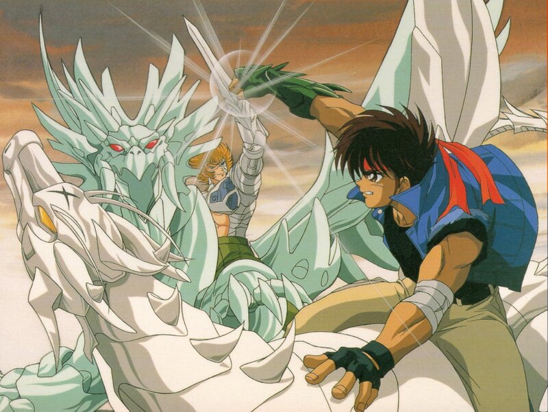 Two Boys Fighting Dragons