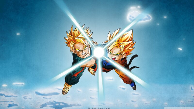 Two Boys Fighting in Sky