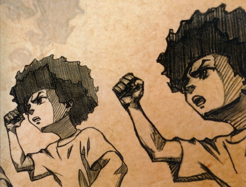 two boys fighting