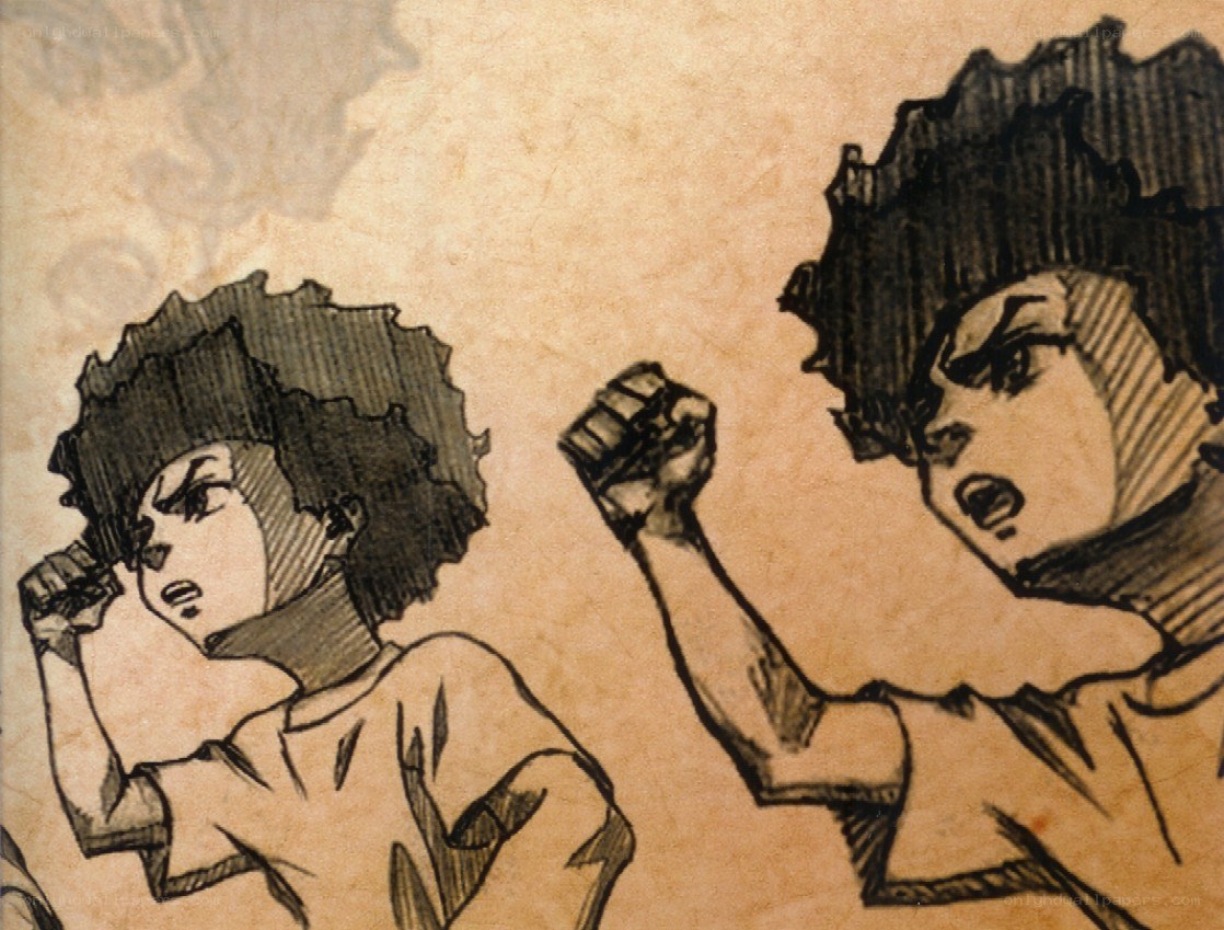 two boys fighting