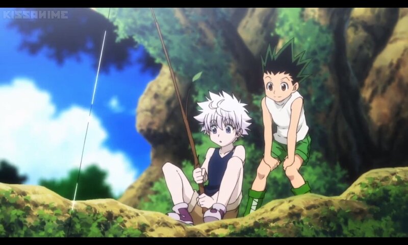 Two Boys Fishing — Green, Calm
