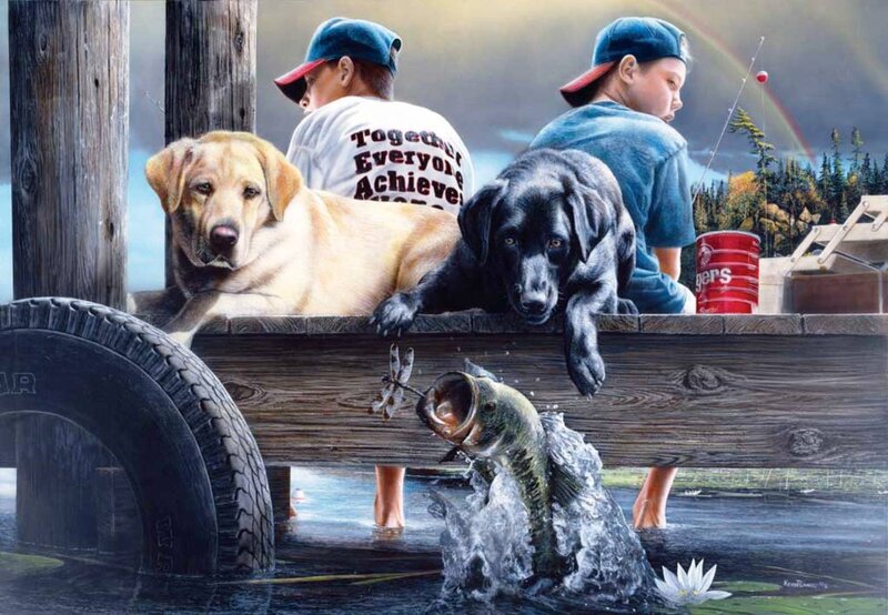 Two Boys Fishing