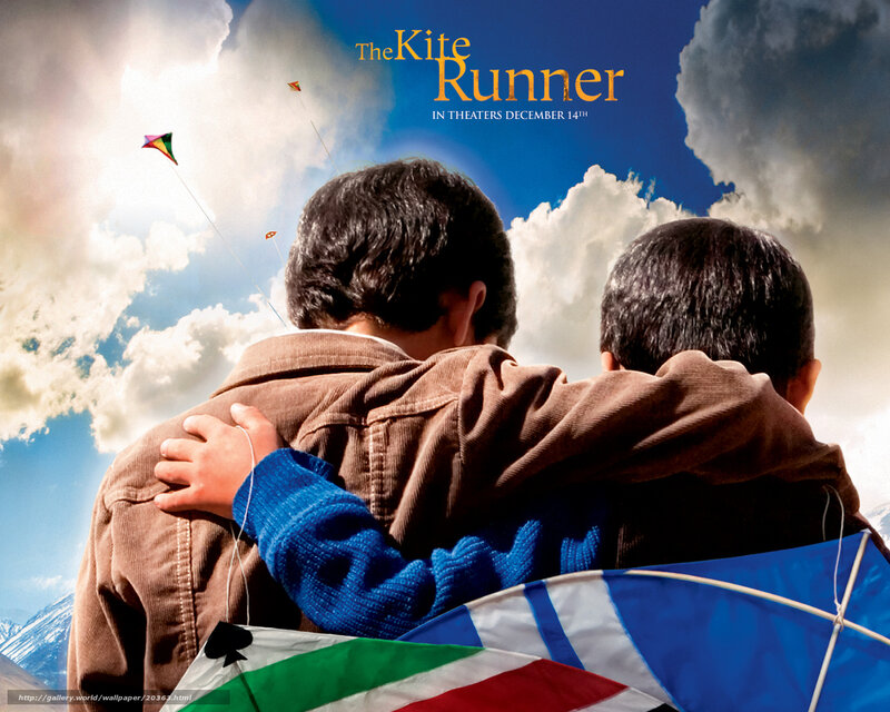 Two Boys Flying Kites