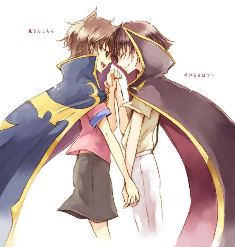 two boys holding hands