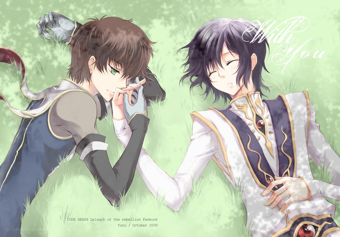 Two boys in a field