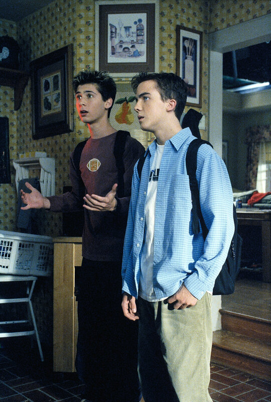 Two boys in a kitchen