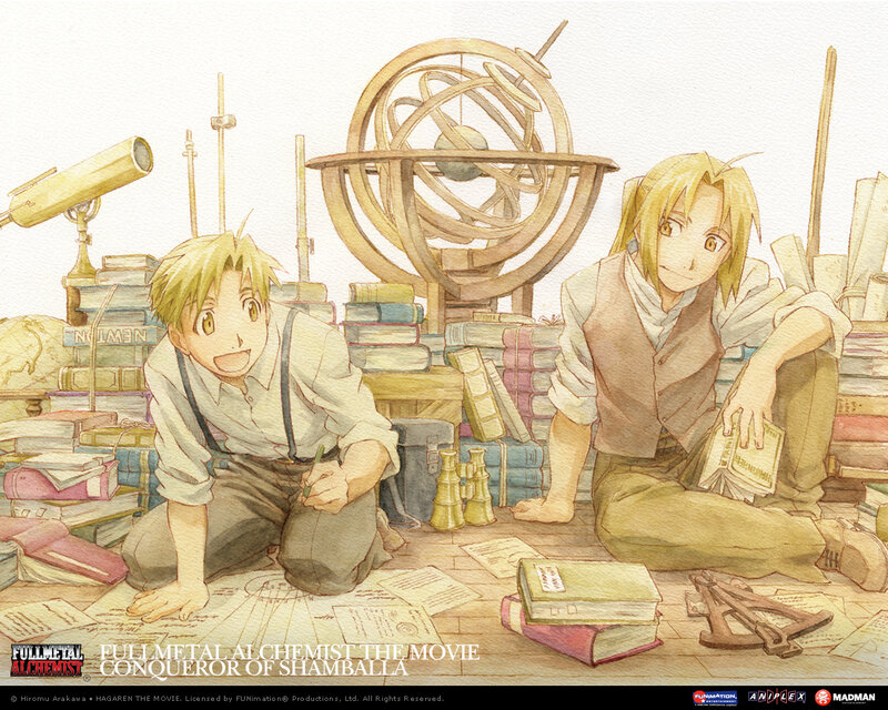 Two Boys in a Library — Brown