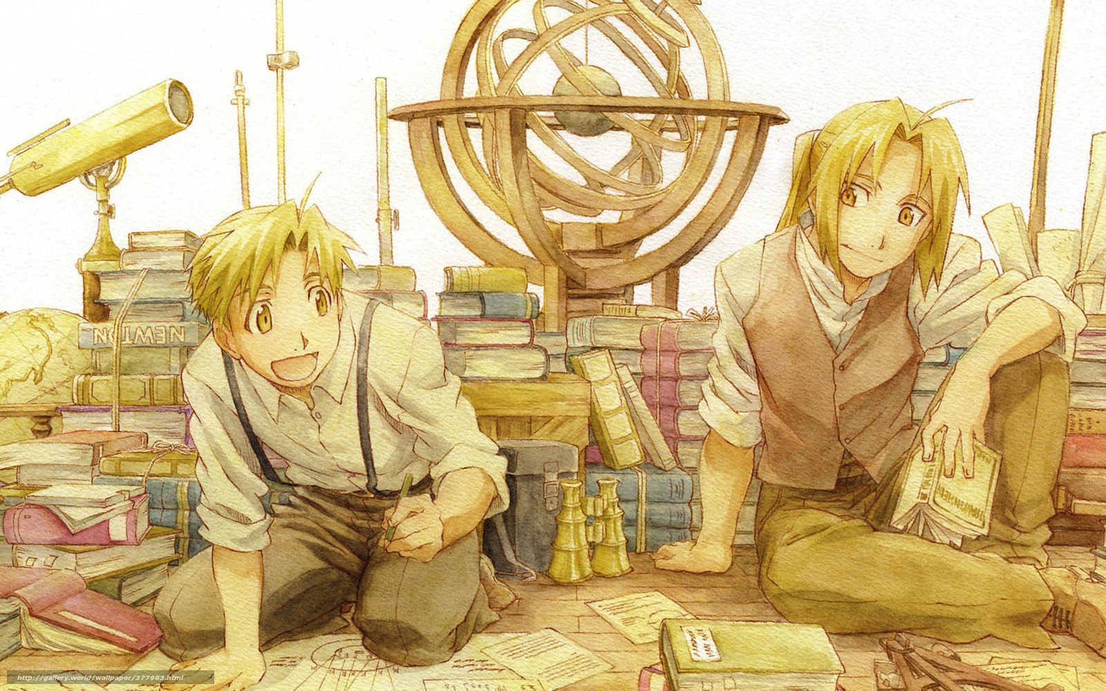 Two boys in a study room