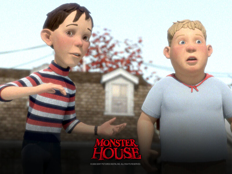 Two Boys in a Yard
