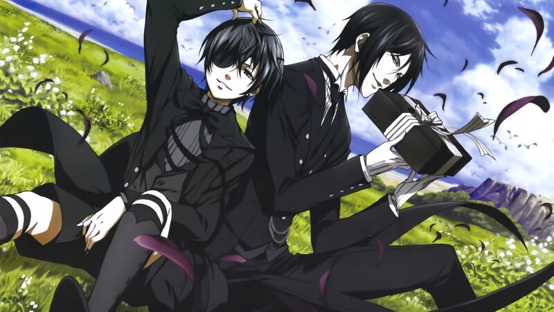 Two Boys in Black Suits — Green