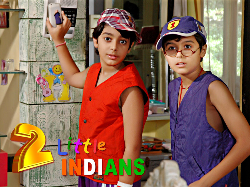 Two Boys in Costumes — Red