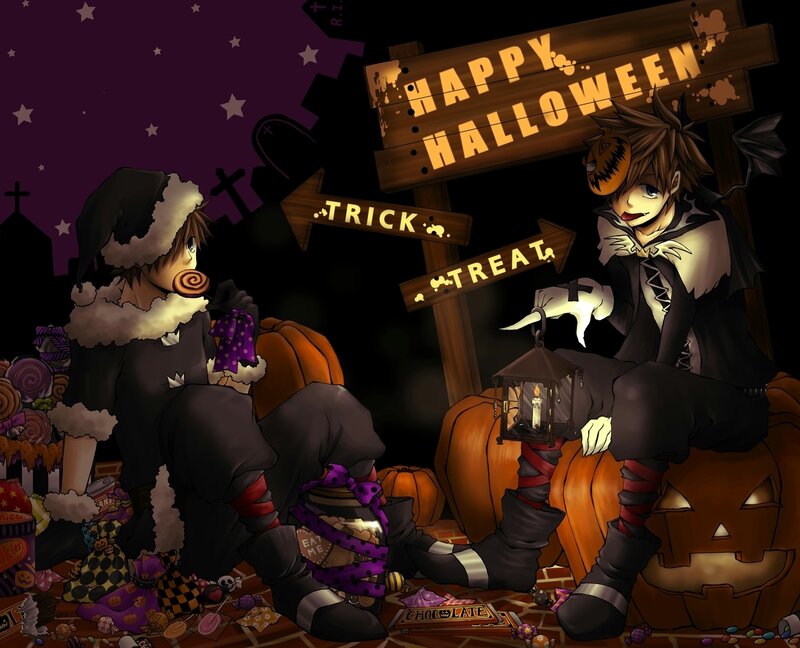 Two Boys in Costumes