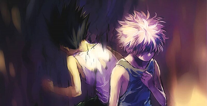 Two Boys in Dark Setting