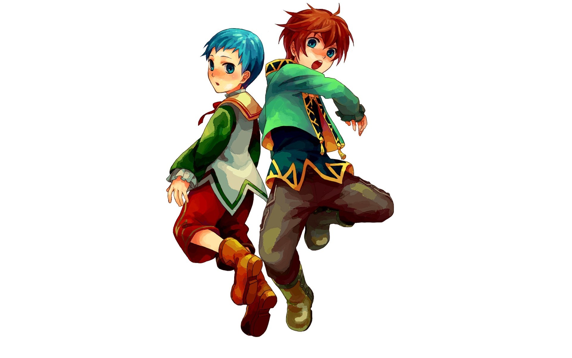 two boys in fantasy attire
