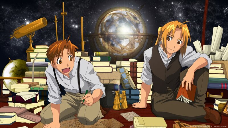 Two Boys in Library