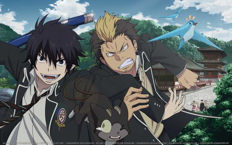 Two Boys in School Uniforms — Blue, Action