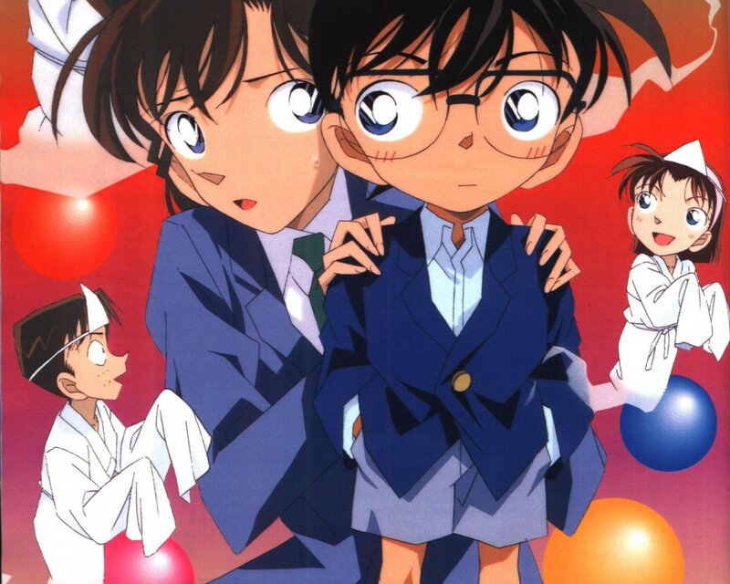Two Boys in School Uniforms — Red