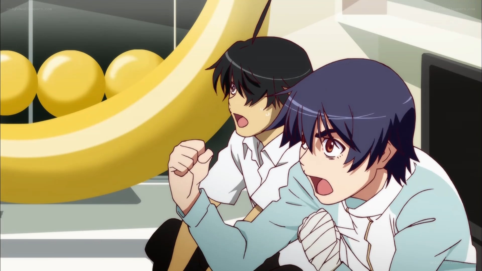 Two boys in shock