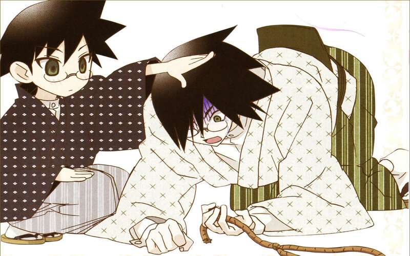 Two boys in traditional clothing