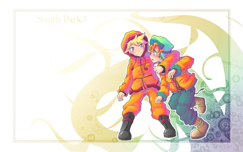 Two Boys in Winter Clothes — Yellow
