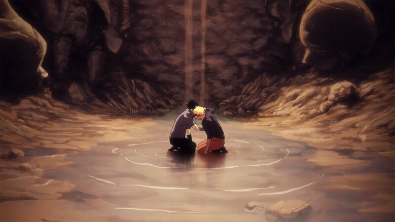 Two Boys Kneeling — Brown