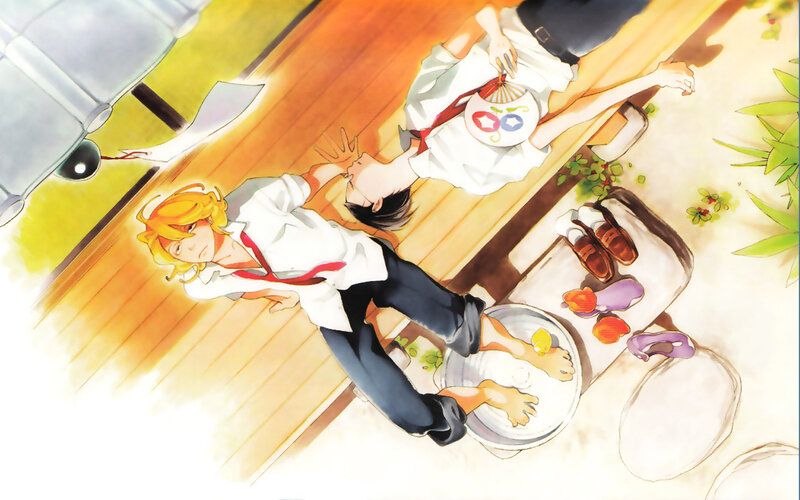 Two Boys Lying on Floor