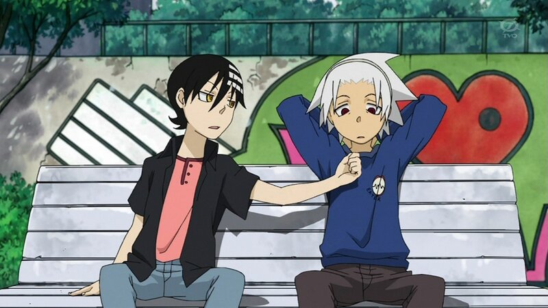 Two Boys on a Bench