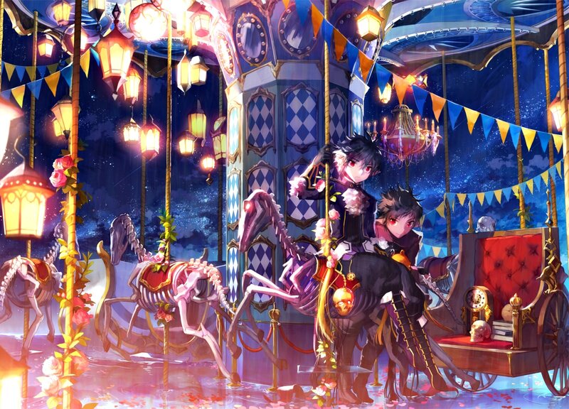 Two Boys on a Carousel