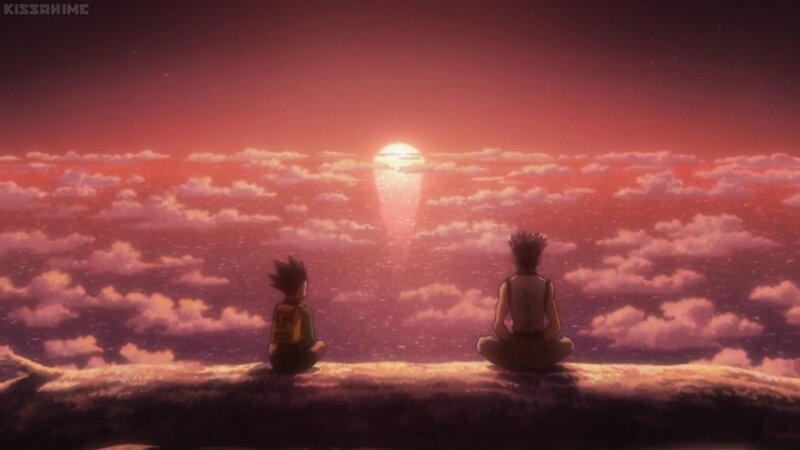 Two Boys on a Cliff — Red