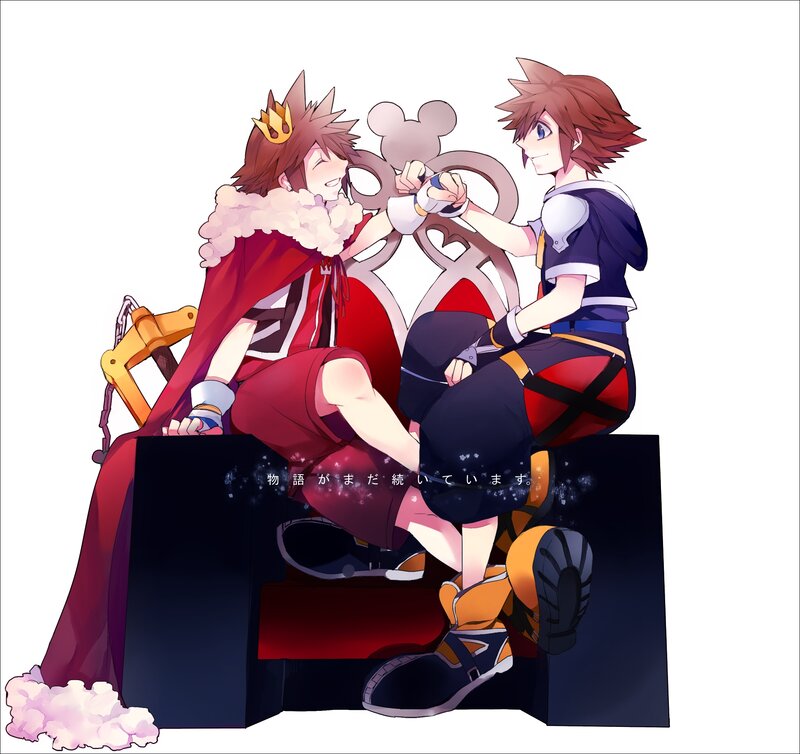Two Boys on a Throne — Red