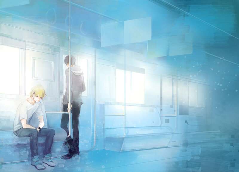 Two Boys on a Train
