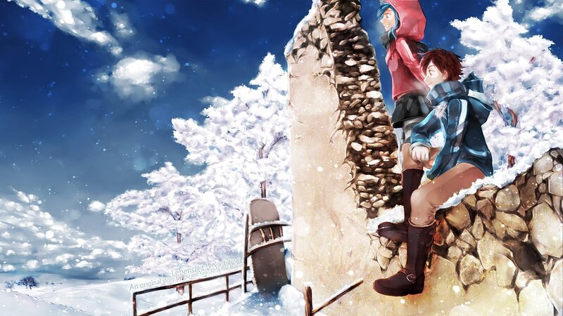 Two Boys on a Wall