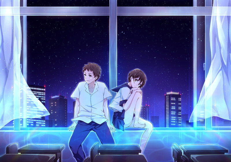 Two Boys on a Windowsill