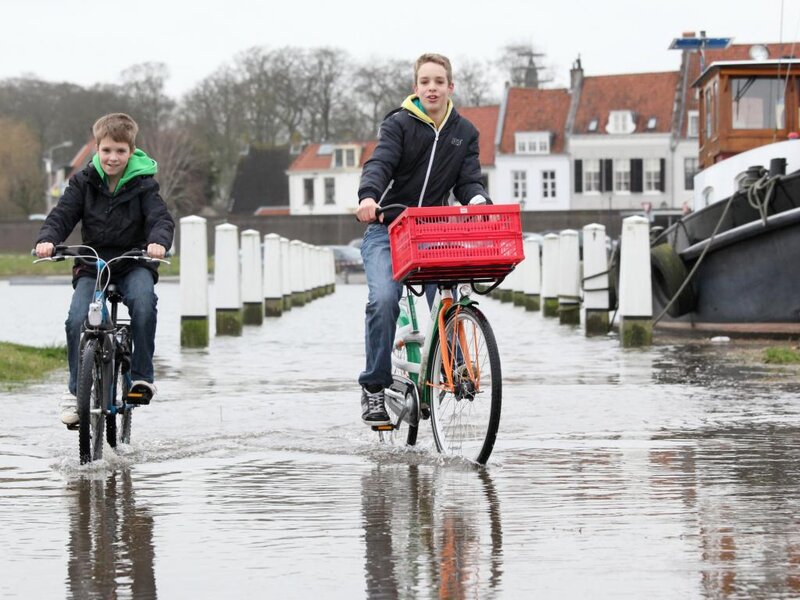 Two Boys on Bicycles