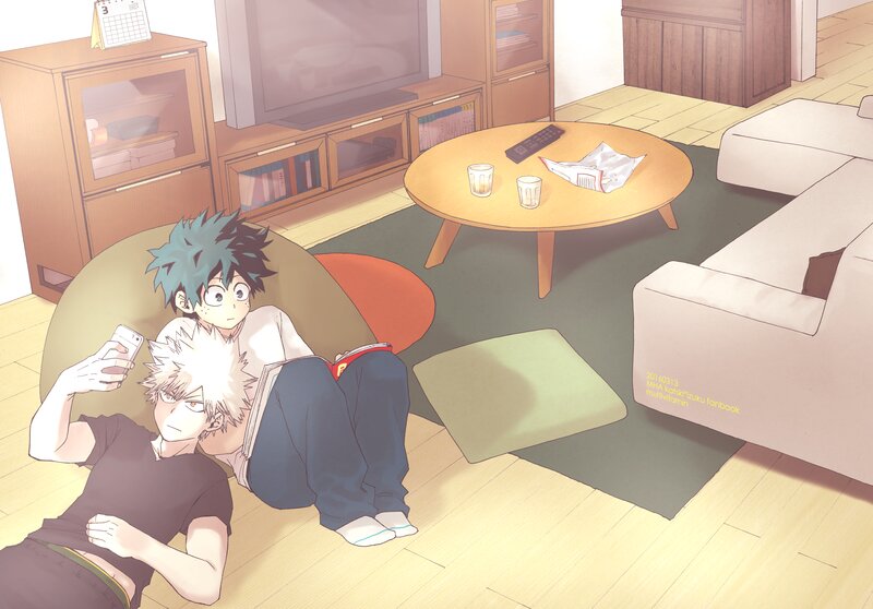 Two Boys on Floor — Beige