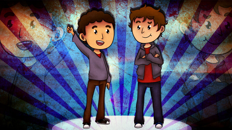 Two Boys on Stage