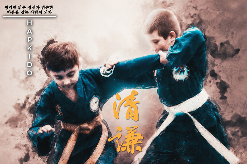 Two Boys Practicing Hapkido